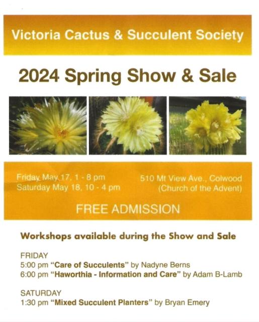 Succulent and Cactus Society Poster